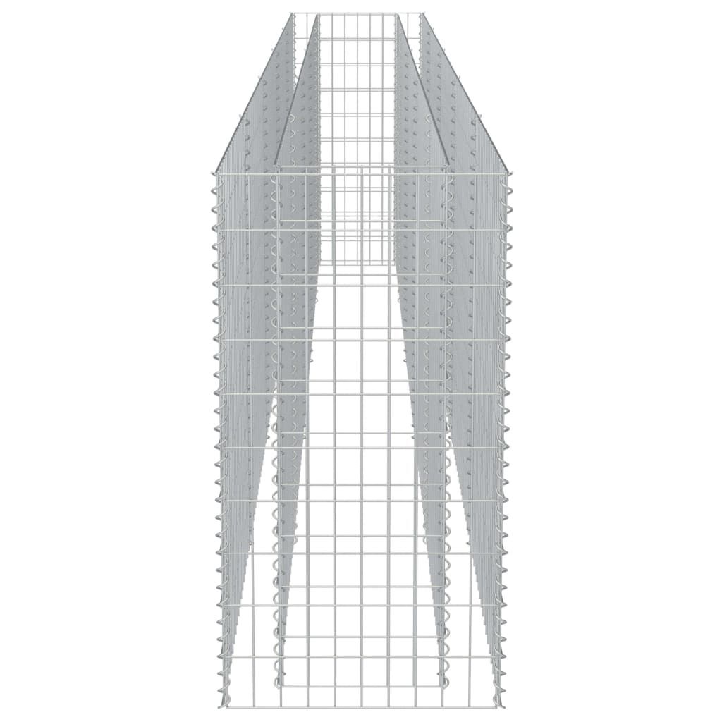 Canteiro elevado/cesto gabião 450x50x100 cm aço galvanizado