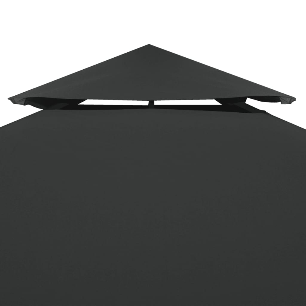 Cobertura gazebo c/ 2 camadas 310 g/m² 4x3 m antracite