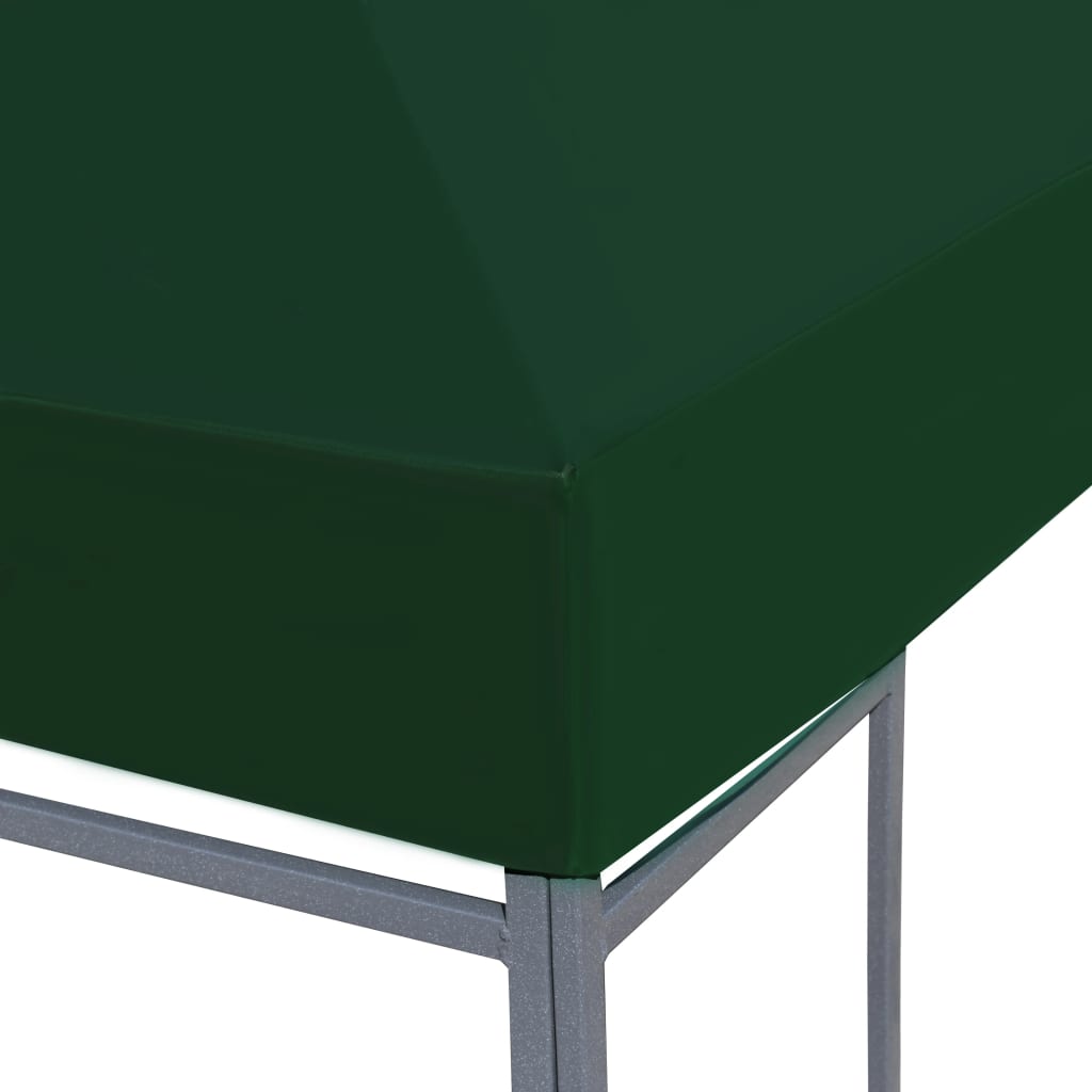 Cobertura de gazebo 310 g/m² 3x3 m verde