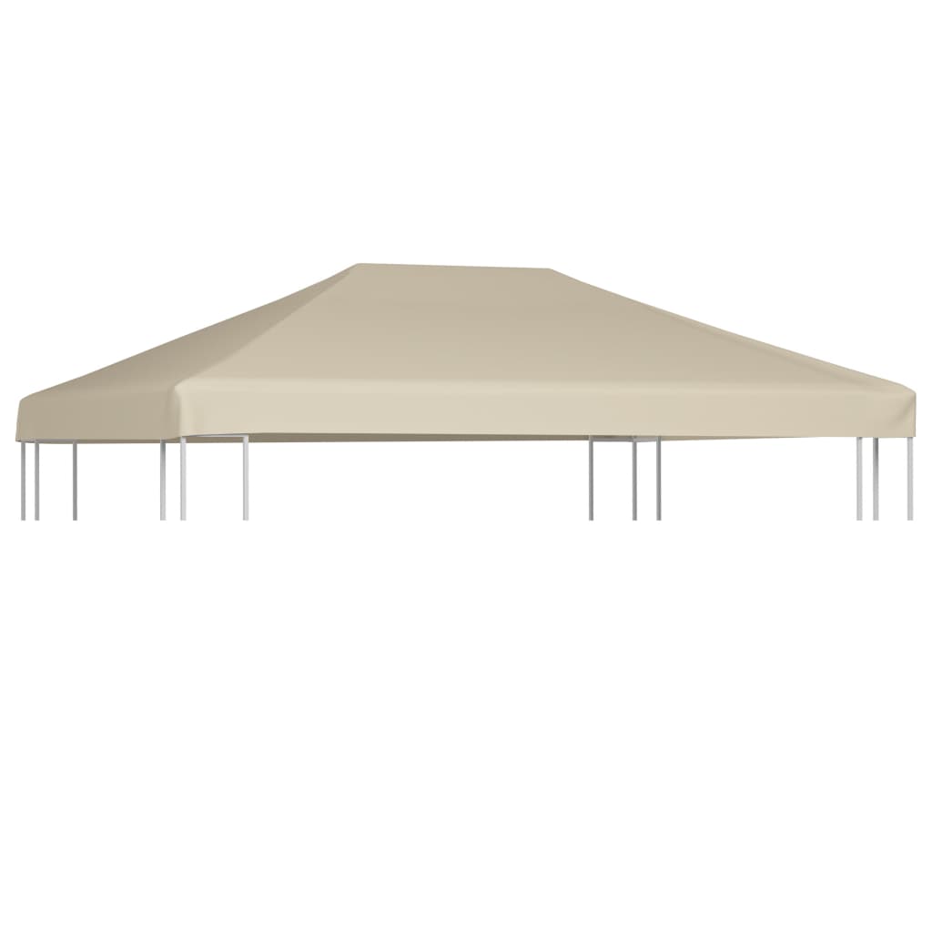 Cobertura de gazebo 310 g/m² 4x3 m bege