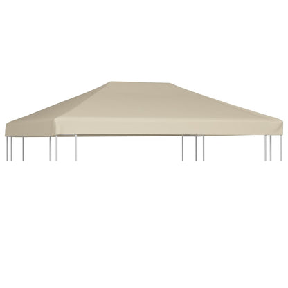 Cobertura de gazebo 310 g/m² 4x3 m bege