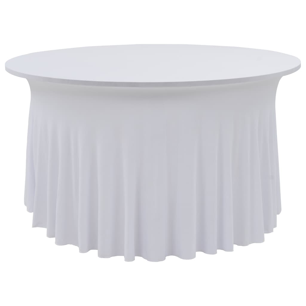 Capa extensível para mesa c/ camilha 2 pcs 120x74 cm branco