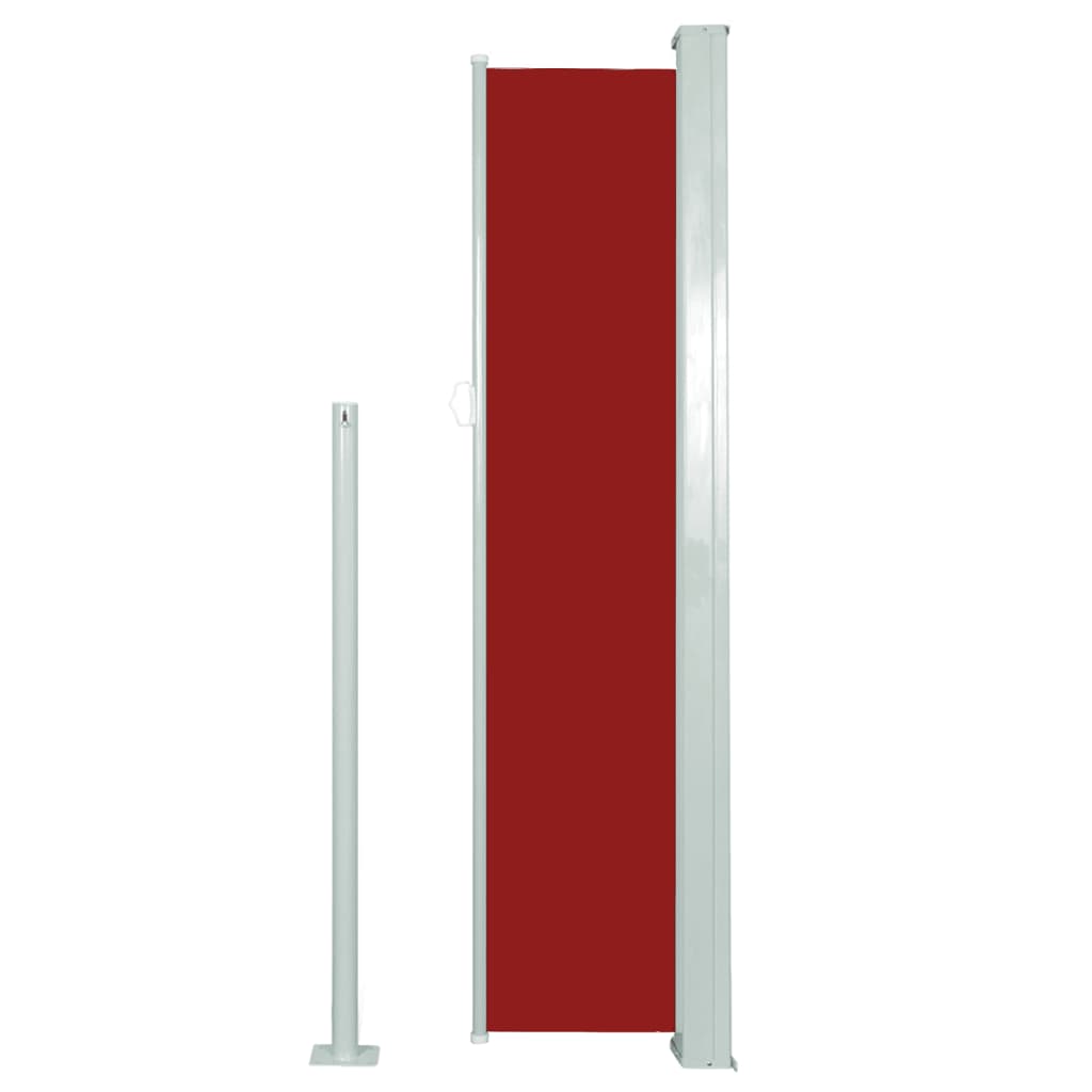 Toldo lateral retrátil 140x300 cm vermelho