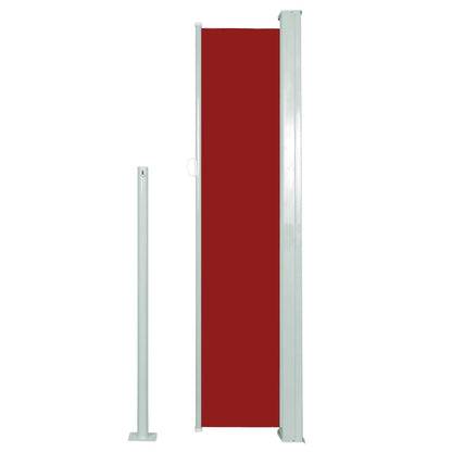 Toldo lateral retrátil 140x300 cm vermelho