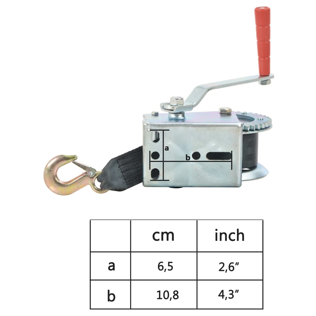 Guincho manual com cinta 540 kg