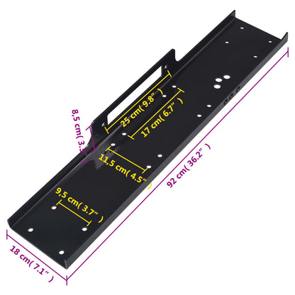 Placa de montagem p/ guincho 5443 kg universal