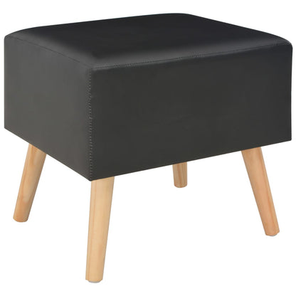 Mesa-de-cabeceira 40x35x40 cm couro artificial preto