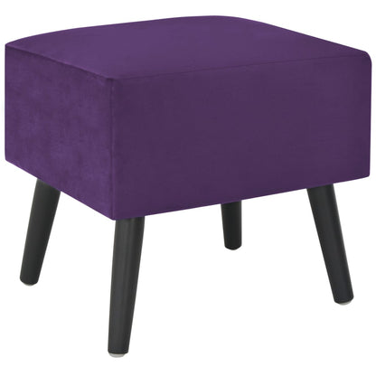 Mesa-de-cabeceira 40x35x40 cm veludo roxo escuro