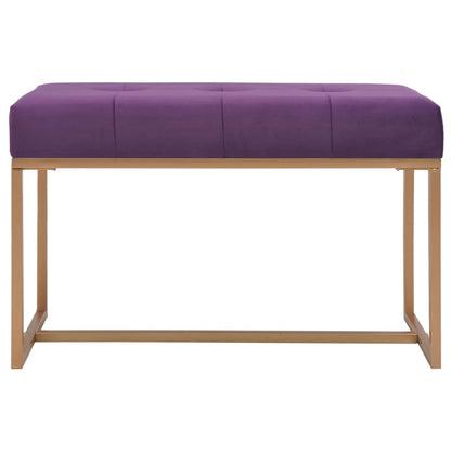 Banco 80 cm veludo roxo