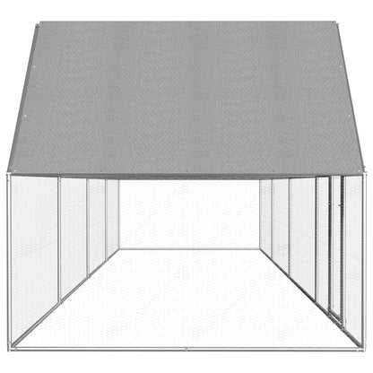 Galinheiro 8x2x2 m aço galvanizado