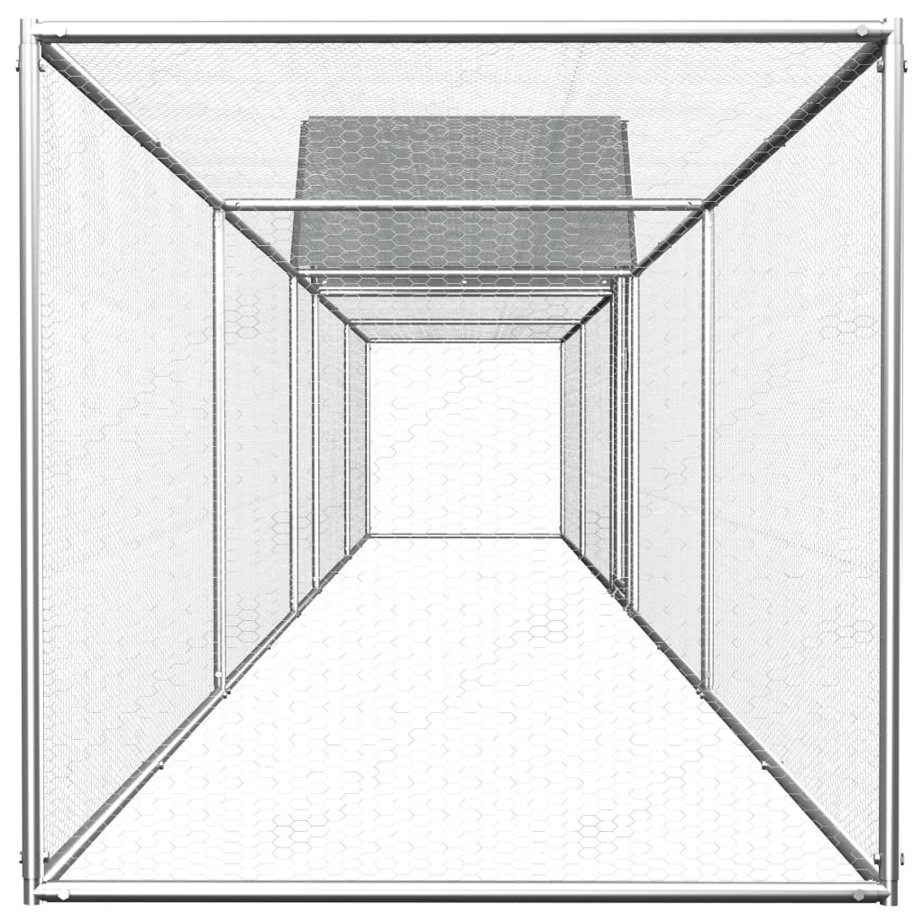 Galinheiro 9x1x1,5 m aço galvanizado