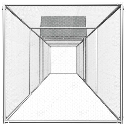 Galinheiro 9x1x1,5 m aço galvanizado