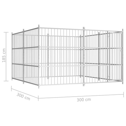 Canil de exterior 300x300x185 cm