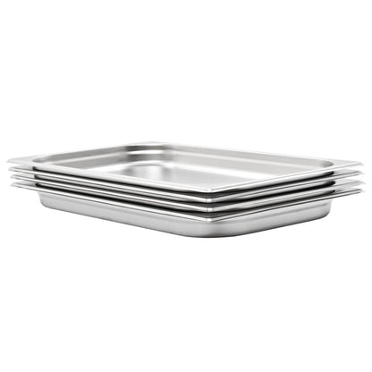 Recipientes gastronorm 4 pcs GN 1/1 40 mm aço inoxidável