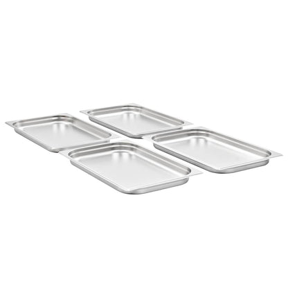 Recipientes gastronorm 4 pcs GN 1/1 40 mm aço inoxidável