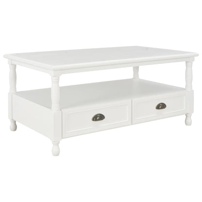 Mesa de centro 100x55x45 cm madeira branco