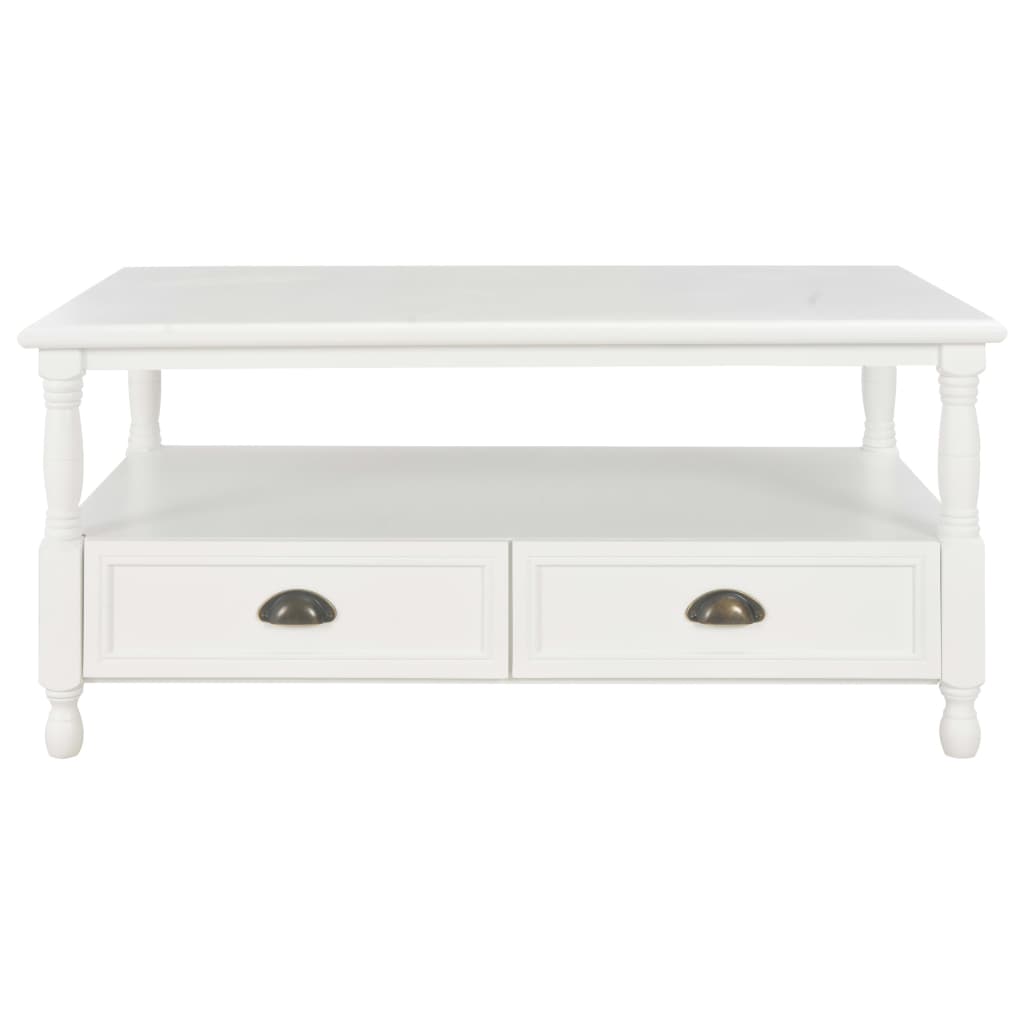 Mesa de centro 100x55x45 cm madeira branco