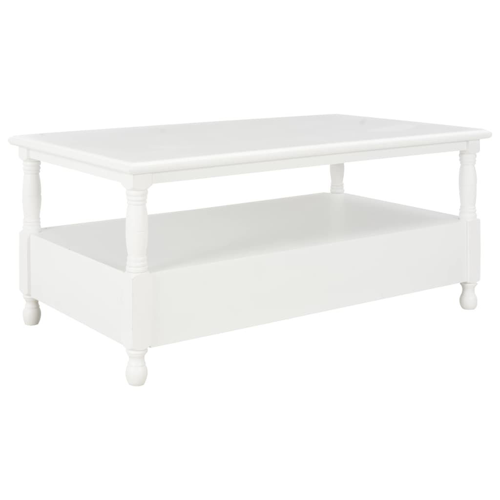 Mesa de centro 100x55x45 cm madeira branco