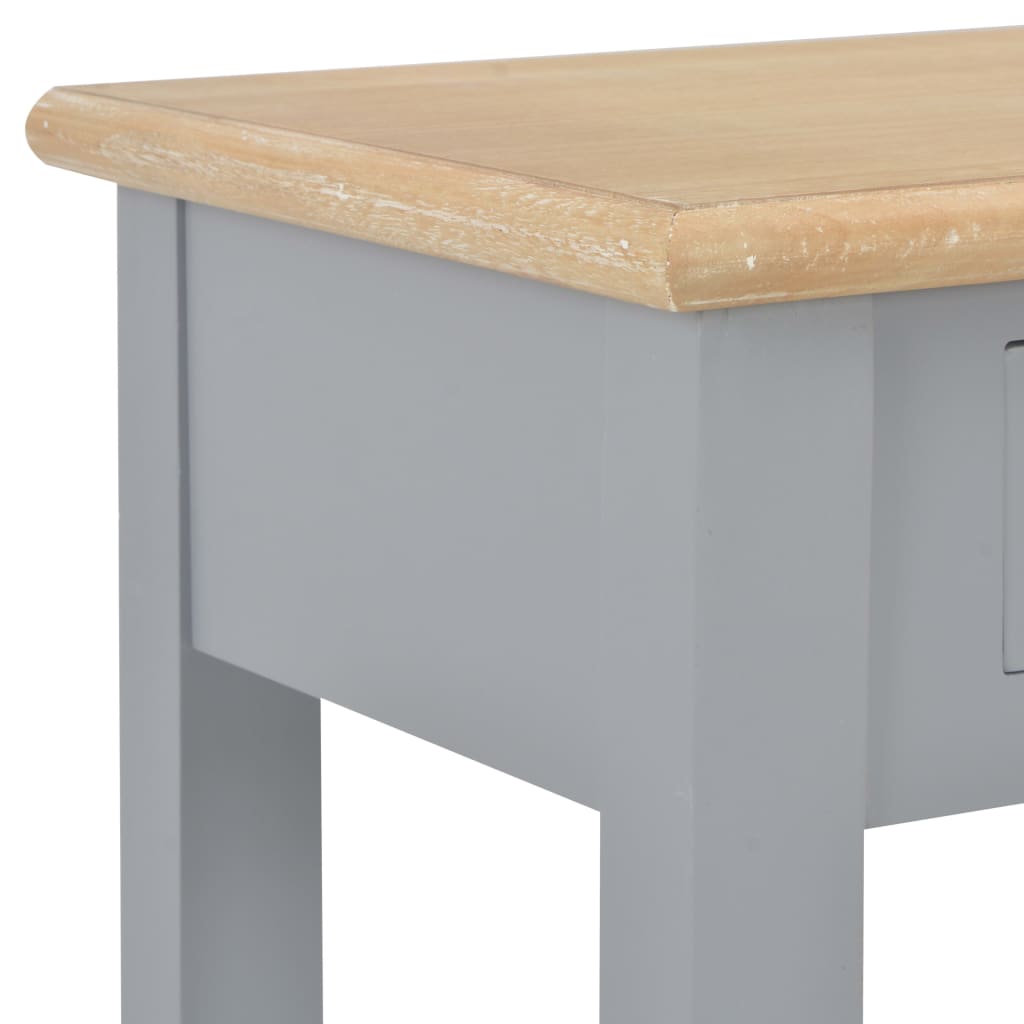 Mesa consola 110x35x80 cm madeira cinzento