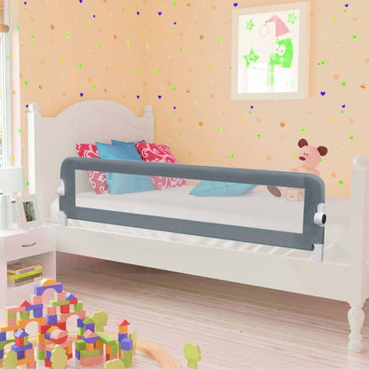 Barra de segurança p/ cama infantil 150x42cm poliéster cinzento