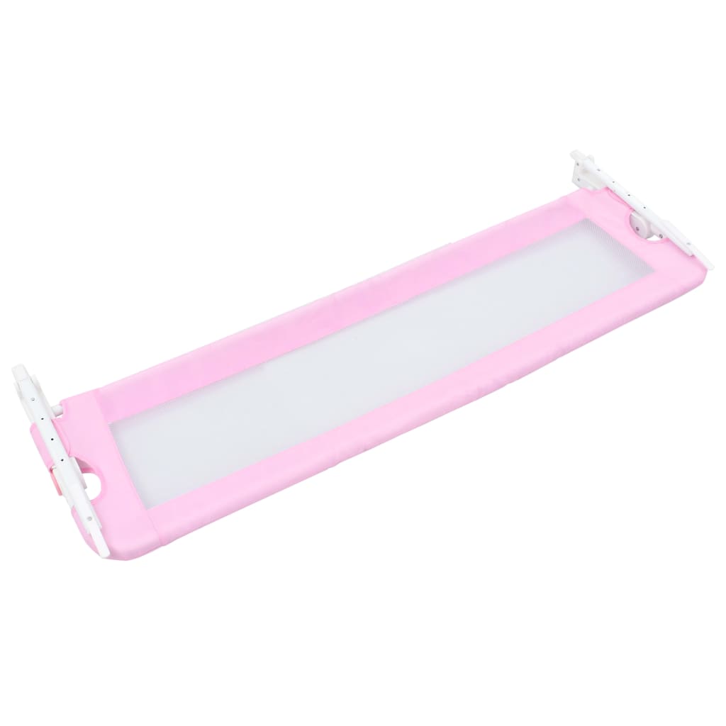 Barra de segurança p/ cama infantil 120x42cm poliéster rosa