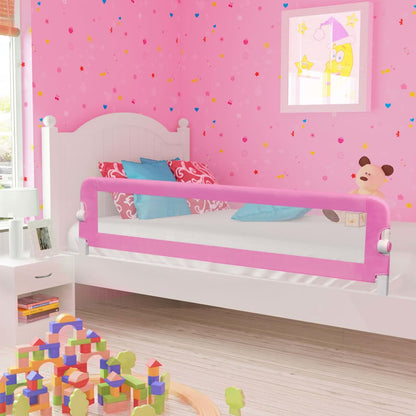 Barra de segurança p/ cama infantil 180x42cm poliéster rosa