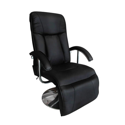 Cadeira de massagens couro artificial preto