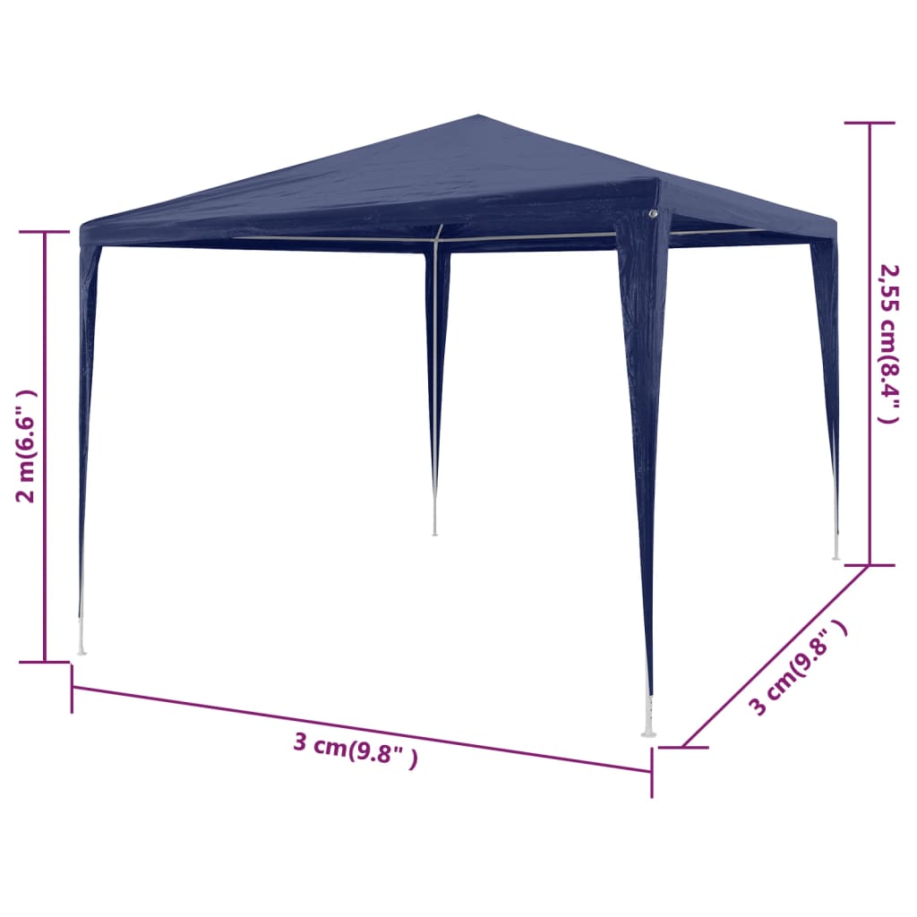 Tenda para festa 3x3 azul