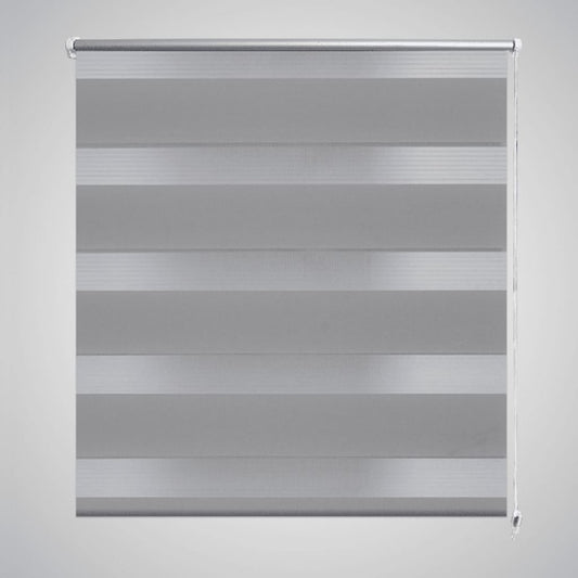 Estore de rolo 80 x 175 cm, linhas de zebra / Cinza