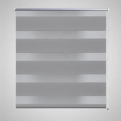 Estore de rolo 90 x 150 cm, linhas de zebra / Cinza