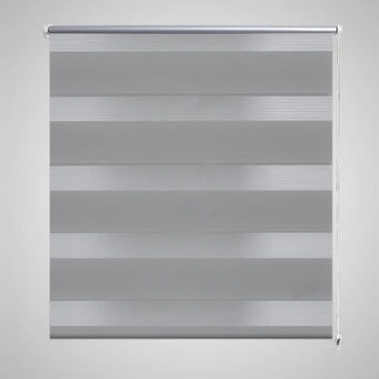 Estore de rolo 100 x 175 cm, linhas de zebra / Cinza