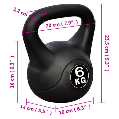 Kettle bell de treino 6 kg