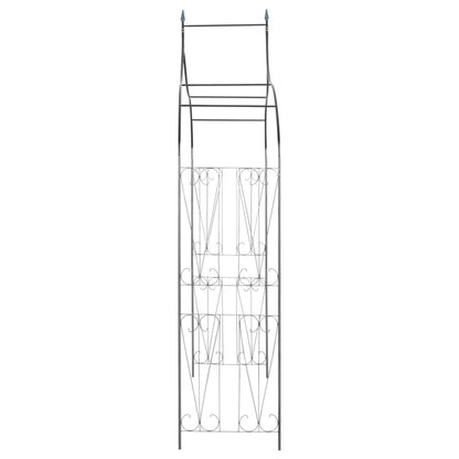 Arco de jardim para plantas trepadeiras verde-escuro