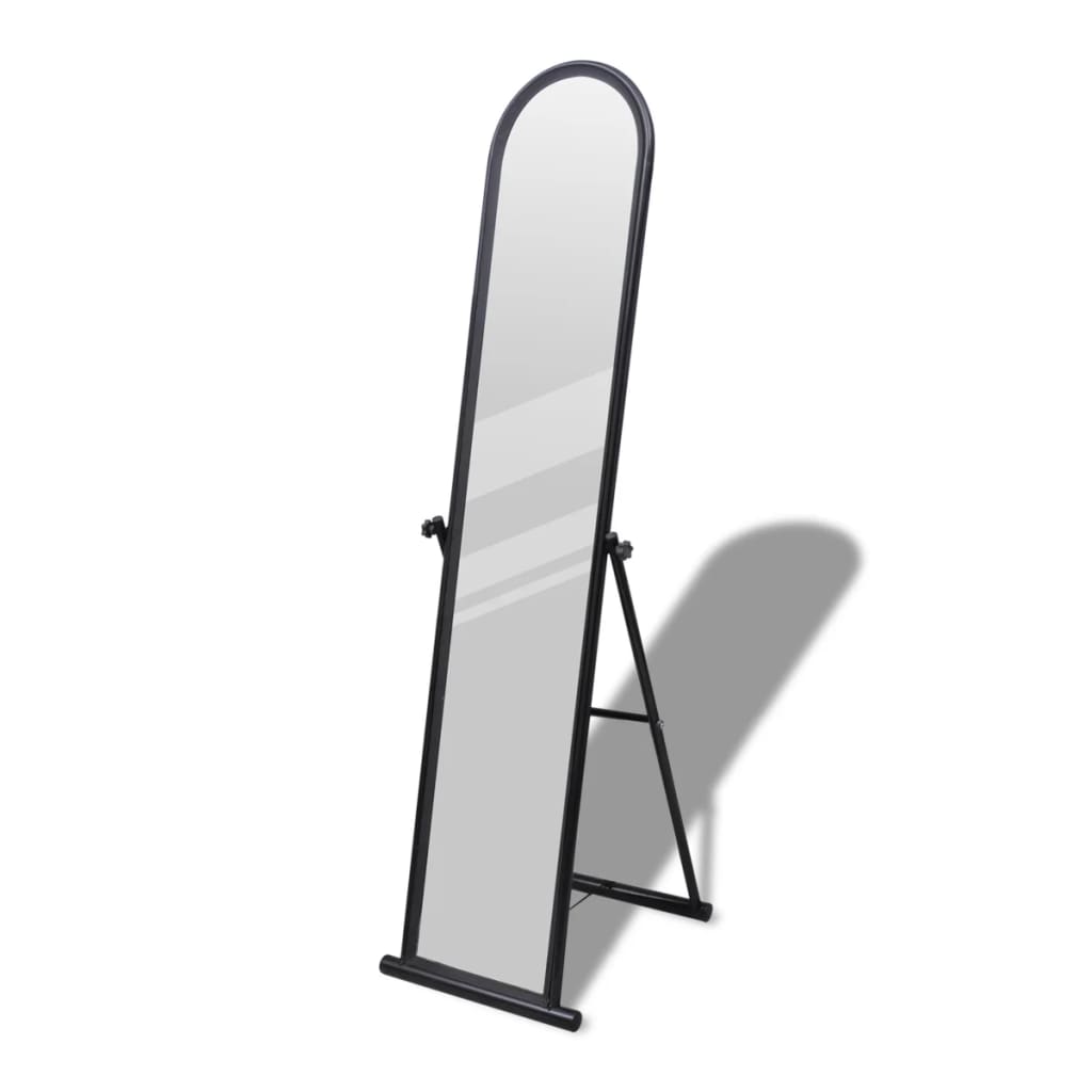 240579 Free Standing Floor Mirror Full Length Rectangular Black