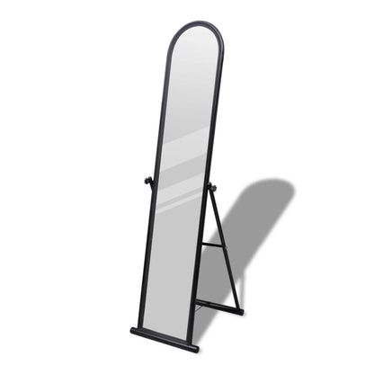 240579 Free Standing Floor Mirror Full Length Rectangular Black