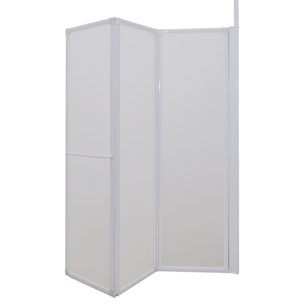 Cabine de duche dobrável formato L 70x120x137 cm 4 painéis