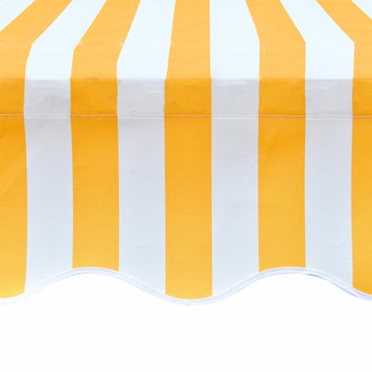 Lona toldo 3x2,5m (sem estrutura/caixa) amarelo girassol/branco