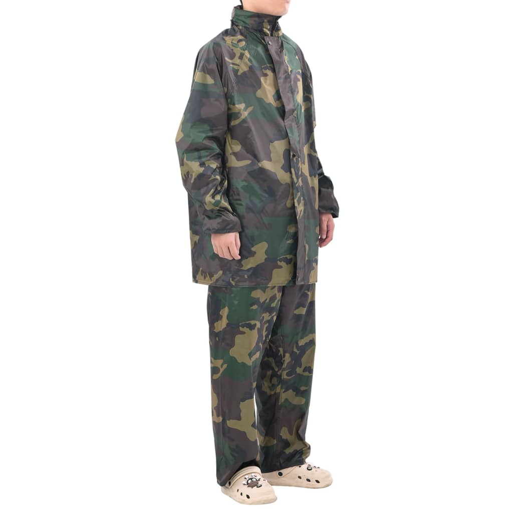 Terno de chuva camuflagem XL