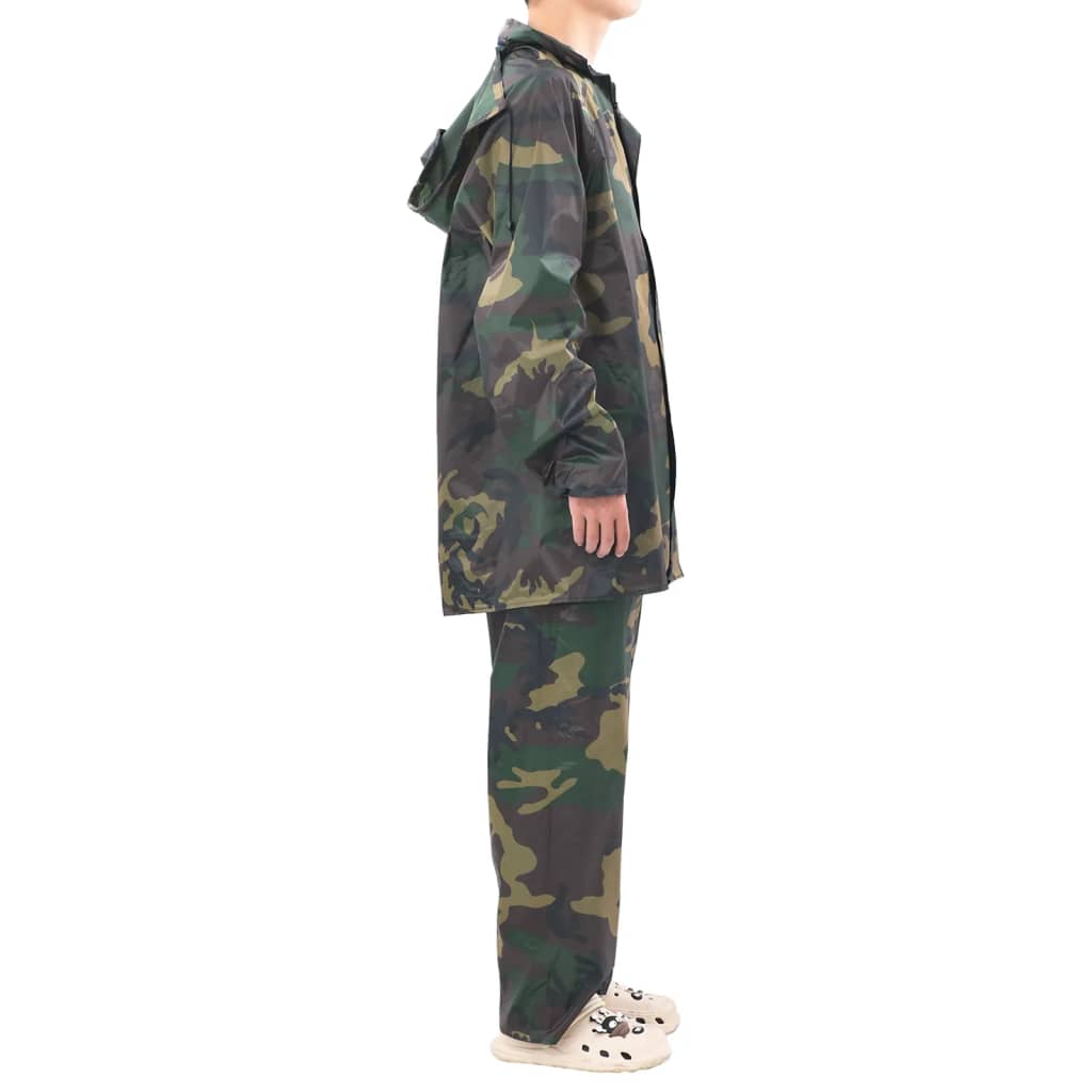 Terno de chuva camuflagem XL