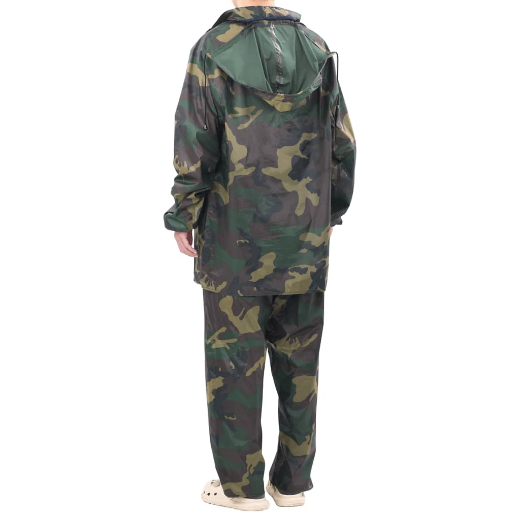 Terno de chuva camuflagem XL