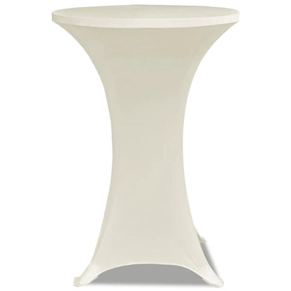 Toalha de Mesa elástica Ø80, Creme / 2 peças