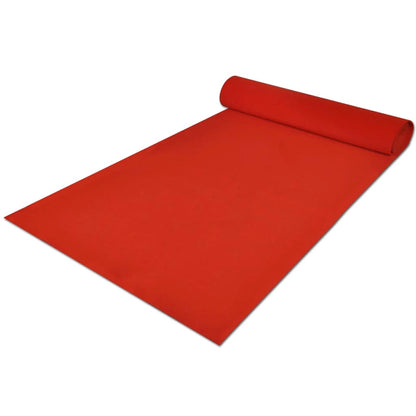 Tapete vermelho 1 x 5 m, pesado 400 g/m2