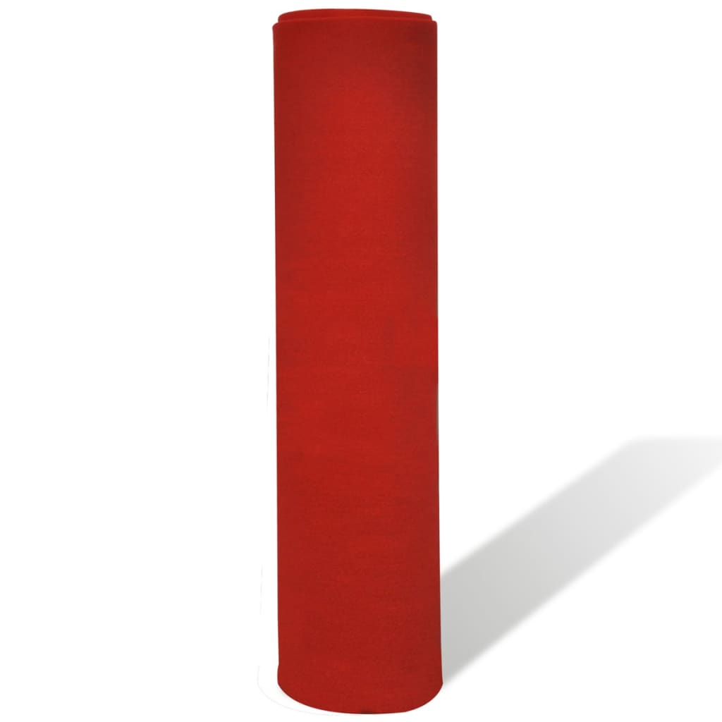 Tapete vermelho 1 x 5 m, pesado 400 g/m2