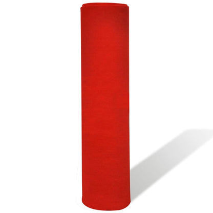 Tapete vermelho 1 x 5 m, pesado 400 g/m2