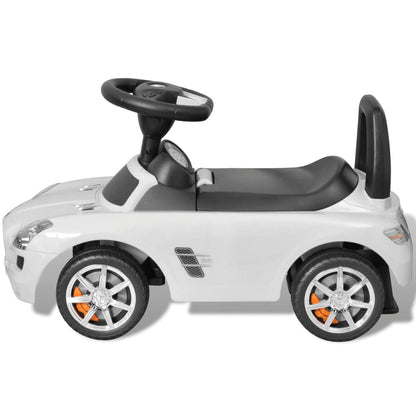 Mini-Carro Infantil de Impulso com Pés, Mercedes Benz, Branco