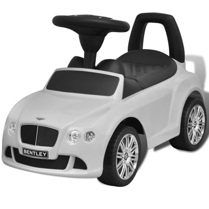 Mini-Carro Infantil, de Impulso com Pés, modelo Bentley, cor Branca