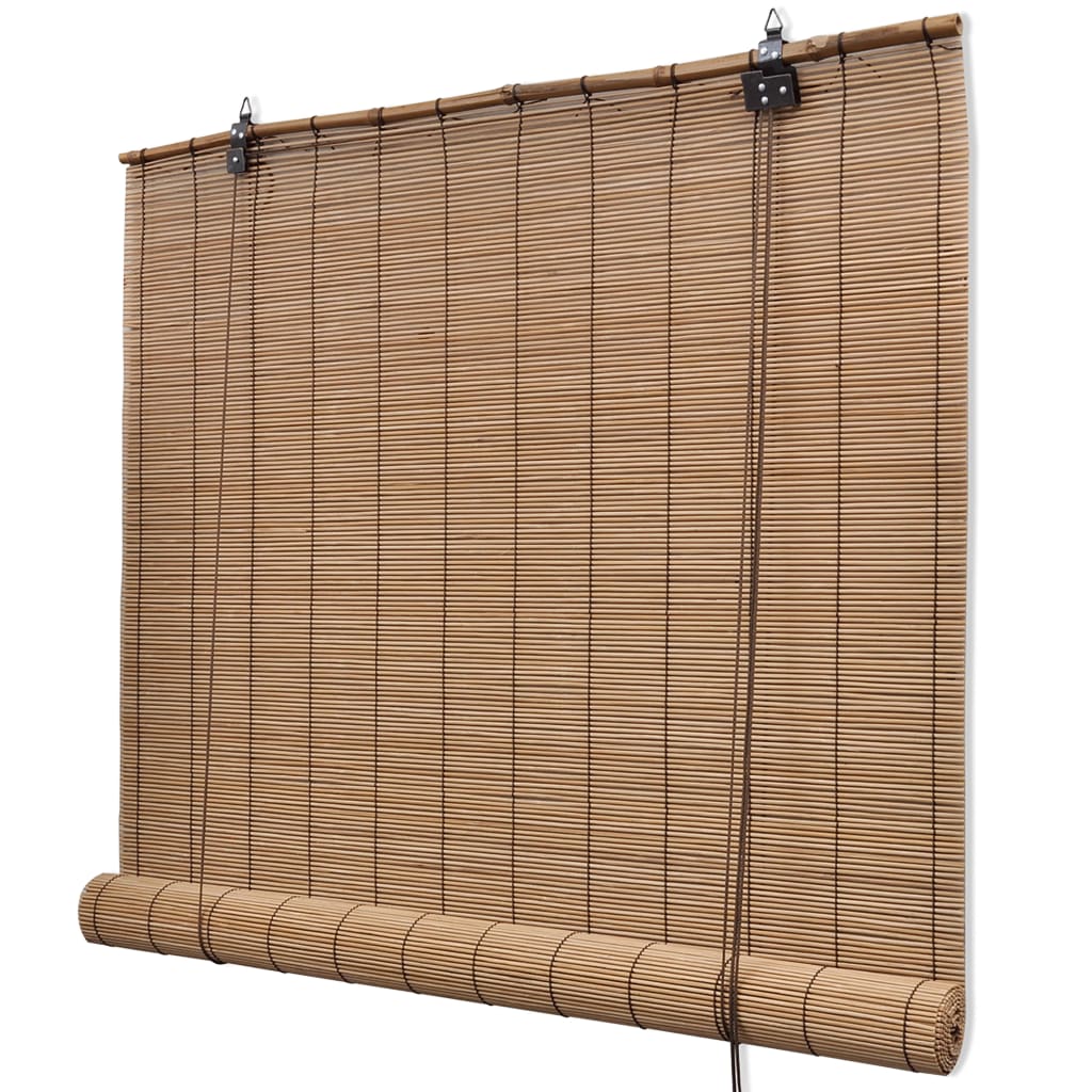 Estore de enrolar 150 x 220 cm bambu castanho