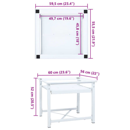 Suporte máquina lavar c/ prateleira extraível branco