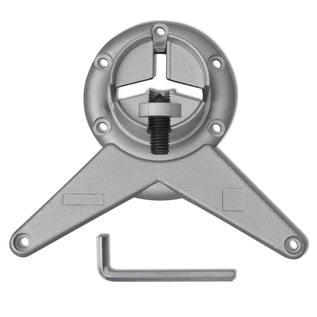 4 pernas de mesa, altura ajustável, níquel escovado 870 mm