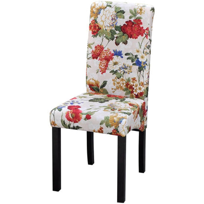 242399 vidaXL Dining Chairs 4 pcs Multicolour Fabric